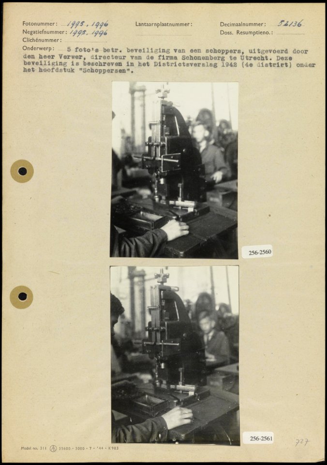 Beveiliging van een schoppers, Bestanddeelnr 256-2560