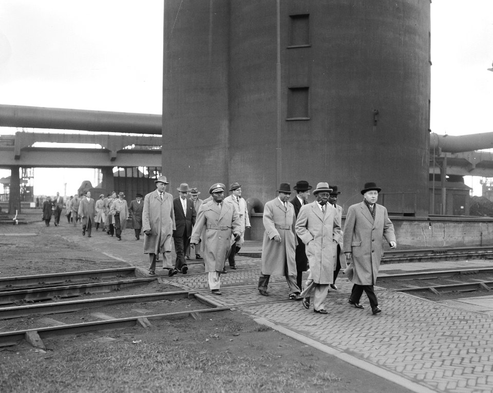 Bezoek President van Liberia aan de Hoogovens te IJmuiden, Bestanddeelnr 908-0970