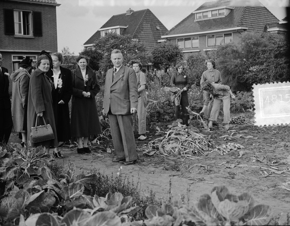Bezoek van koningin Juliana aan de huishoudschool in Deventer, Bestanddeelnr 904-8150