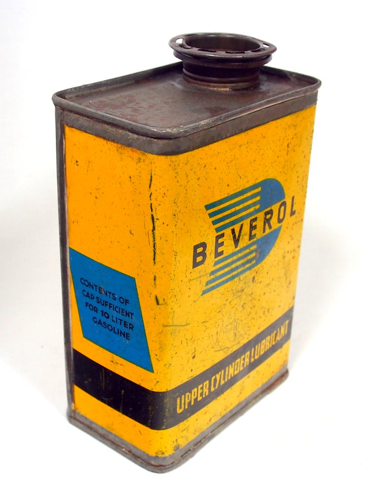 Beverol upper cylinder lubricant tin, pic 2