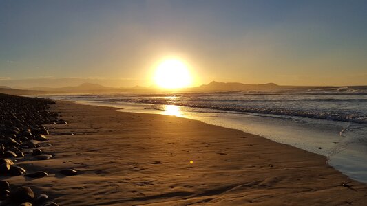 Sea landscape sunset photo