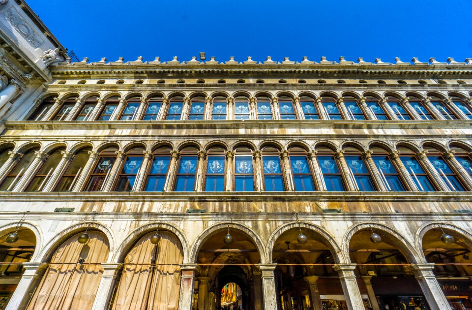 Low angle shot perspective windows