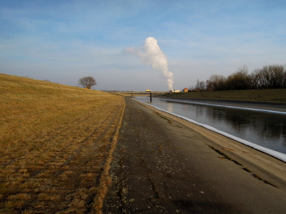 Betonelster und Elsterbrücke Kleindalzig Anfang März 2018