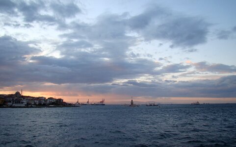 Istanbul bridge channel photo