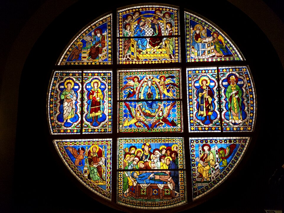 Glass rosette tuscany