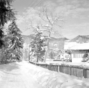 Besneeuwd landschap in de buurt van Rottach-Egern, Bestanddeelnr 254-3770