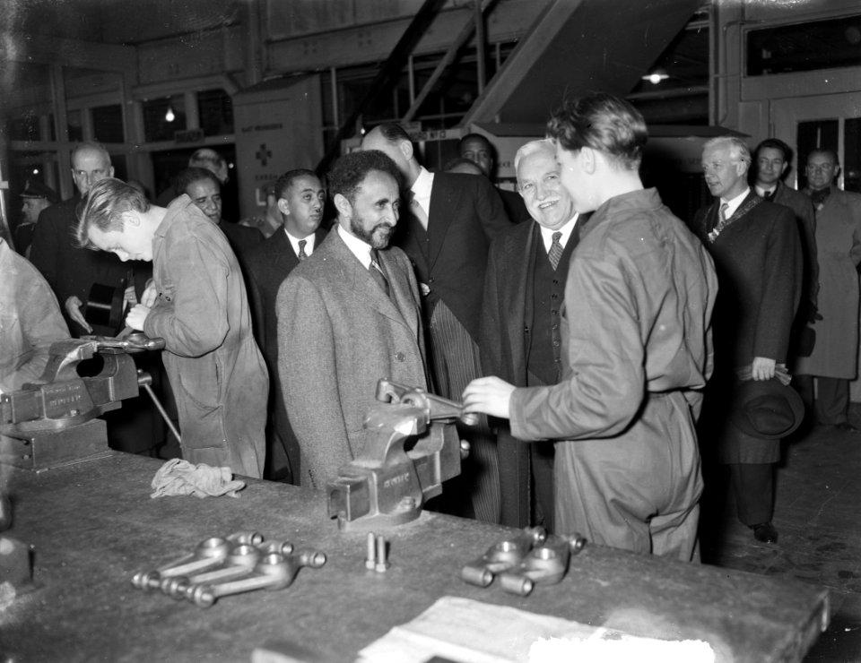 Bezoek Keizer Selassie aan werkspoor Amsterdam, Bestanddeelnr 906-8281