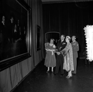 Bezoek Deense Koninklijke familie aan Amsterdam, bezoek Rijksmuseum, Bestanddeelnr 906-4216