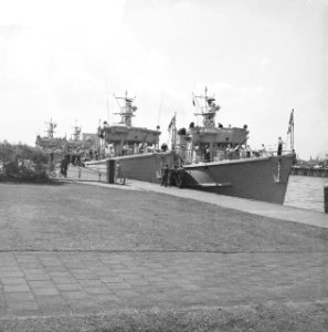 Bezoek Britse mijnenvegers aan Rotterdam, Bestanddeelnr 912-5829