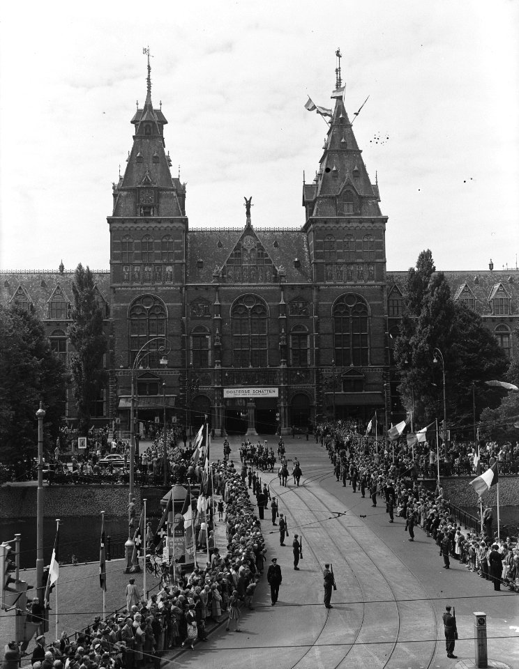 Bezoek Franse president en mevrouw Coty aan Amsterdam, lyceum, Bestanddeelnr 906-6061