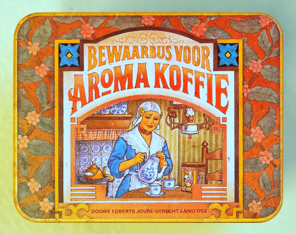 Bewaar bus, Douwe Egberts Aroma Koffie, pic1