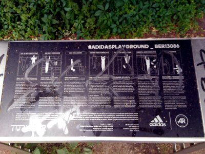 Bewegungsparcours Park am Weißensee (Berlin) Tafel Training