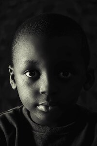 Child black portrait photo
