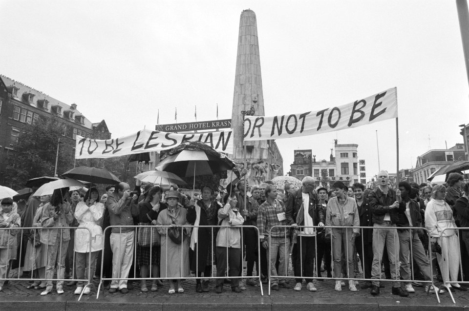 Bezoek Engels Koninklijk paar protest tegen Engelse homo-wetgeving, Bestanddeelnr 934-2827