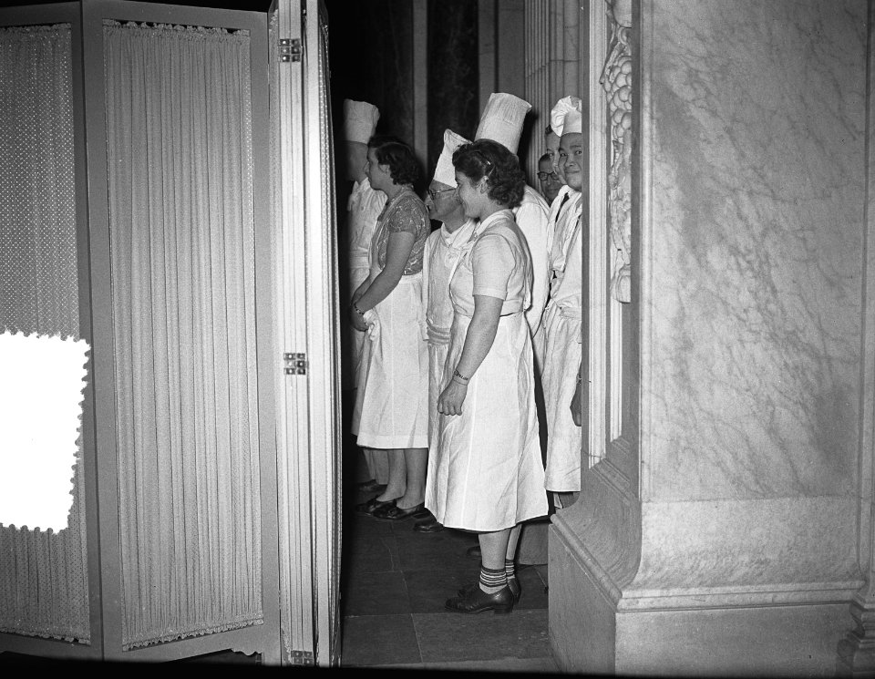 Bezoek Franse president en mevrouw Coty aan Amsterdam, tafels Koninklijk Paleis , Bestanddeelnr 906-6102