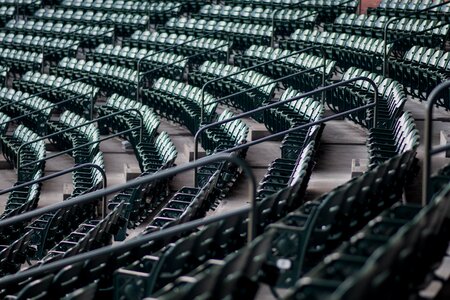 Railings seats stadium