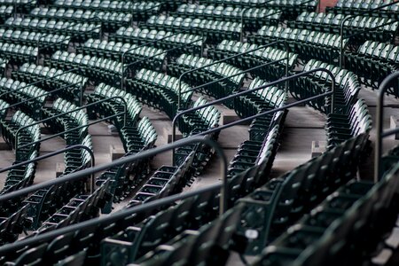 Railings seats stadium photo