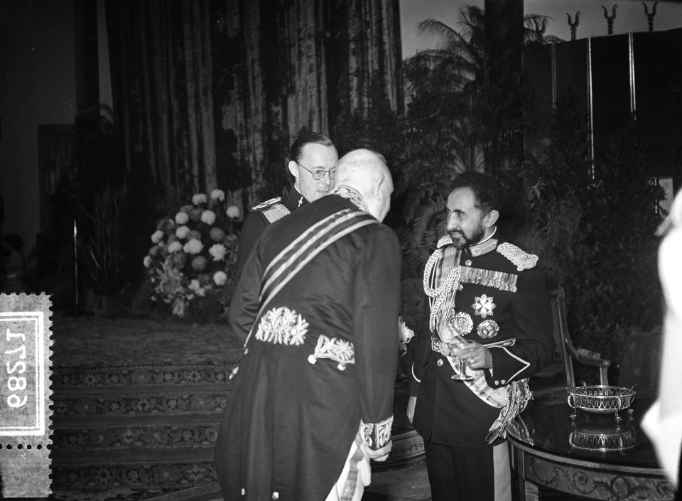 Bezoek Keizer Selassie, tweede dag, ontvangst in de Ridderzaal, Bestanddeelnr 906-8271