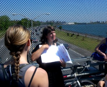 Bettina on 17 Av overpass jeh