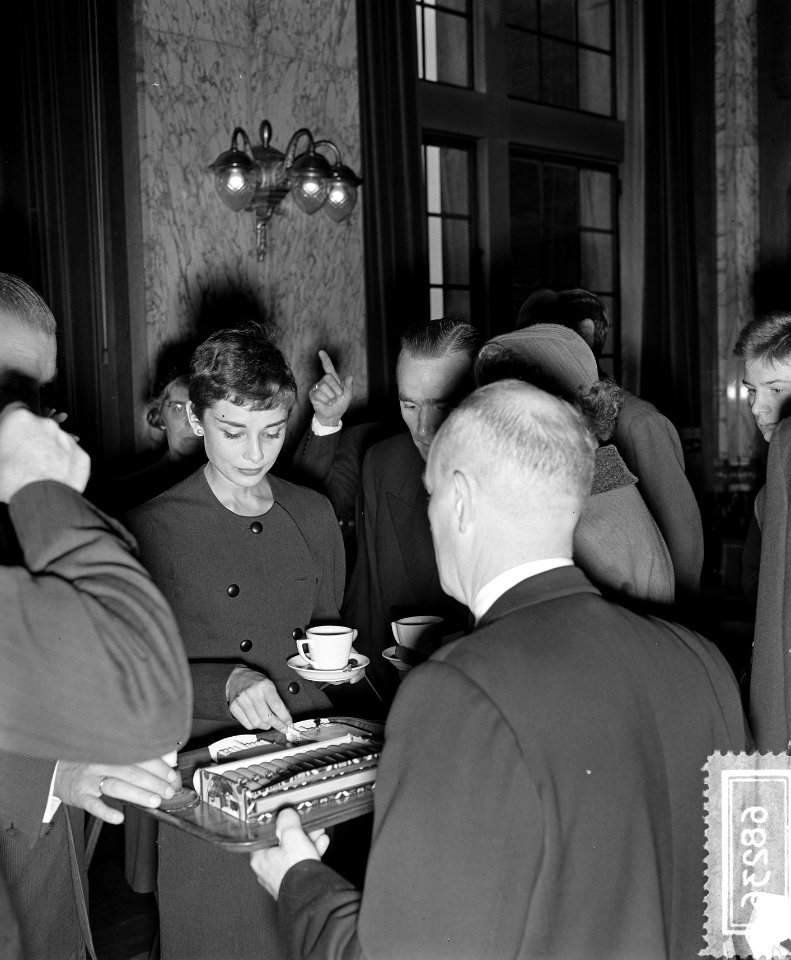 Bezoek Audrey Hepburn aan Rotterdam, Bestanddeelnr 906-8236