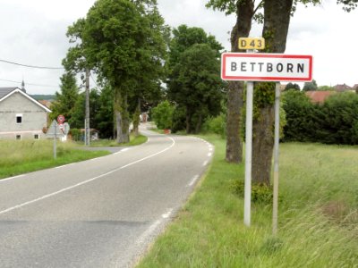 Bettborn (Moselle) entrée