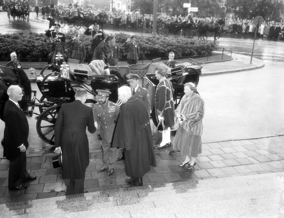 Bezoek Keizer Haile Selassie van Ethiopie aan ons land bezoek Instituut voor de , Bestanddeelnr 906-8224