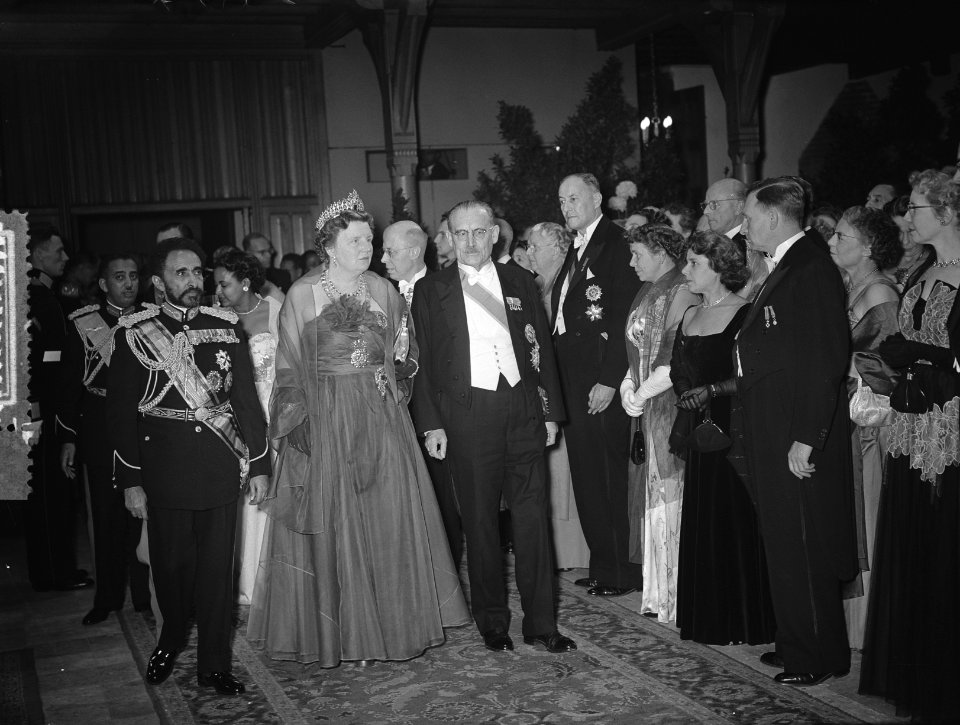 Bezoek Keizer Selassie, tweede dag, ontvangst in de Ridderzaal, Bestanddeelnr 906-8270