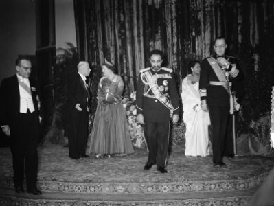 Bezoek Keizer Selassie, tweede dag, ontvangst in de Ridderzaal, Bestanddeelnr 906-8264