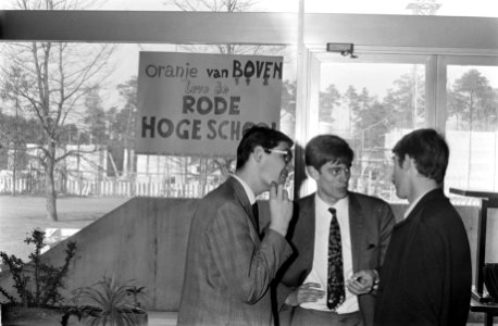 Bezetting Tilburgse Hogeschool bord Oranje van boven, Rode Hogeschool, Bestanddeelnr 922-3625