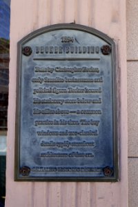 Becker Building, 1894, plaque - Sausalito, CA - DSC03217