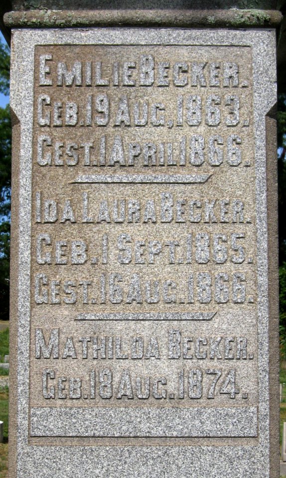 Becker monument, West Liberty Cemetery, 2020-09-25, 02