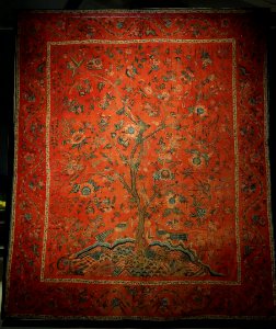 Bedcover for the European market, India, Coromandel Coast, 18th century, cotton, natural dyes - Royal Ontario Museum - DSC04318