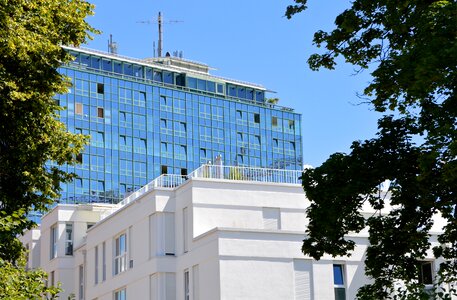 Hotel tower pointed photo