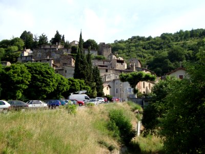 Beauchastel (Ardèche, Fr) vue du village photo