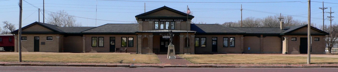 Beatrice, Nebraska Burlington depot from E 1