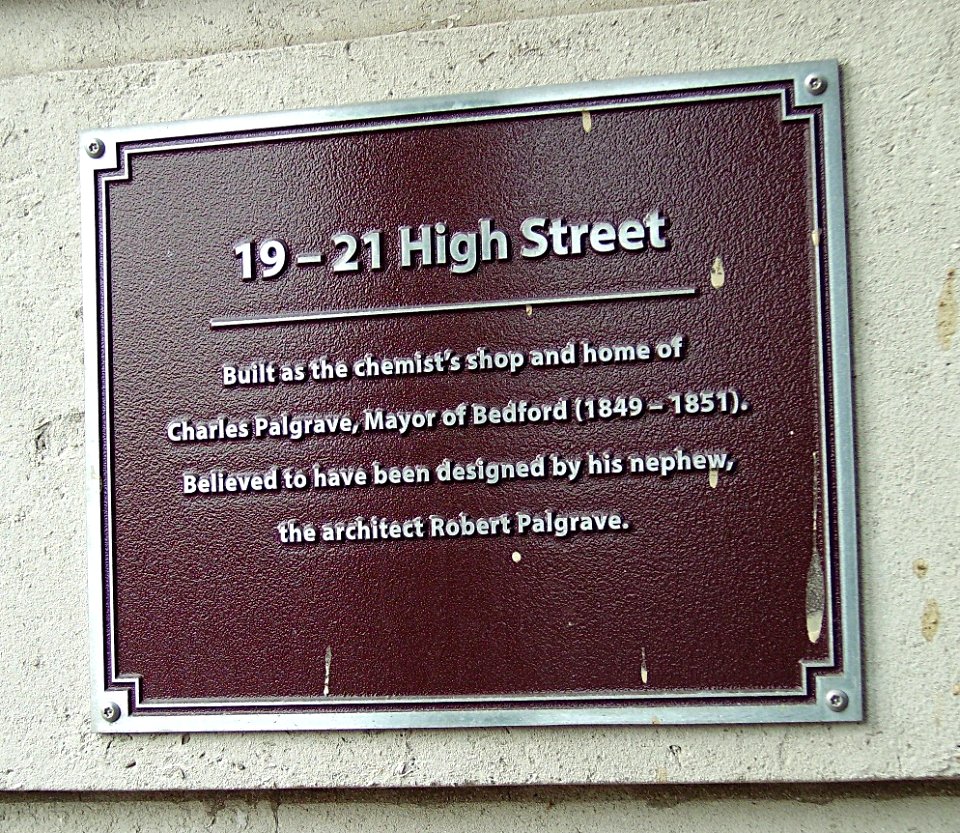 BedfordHighStreet19To21Plaque