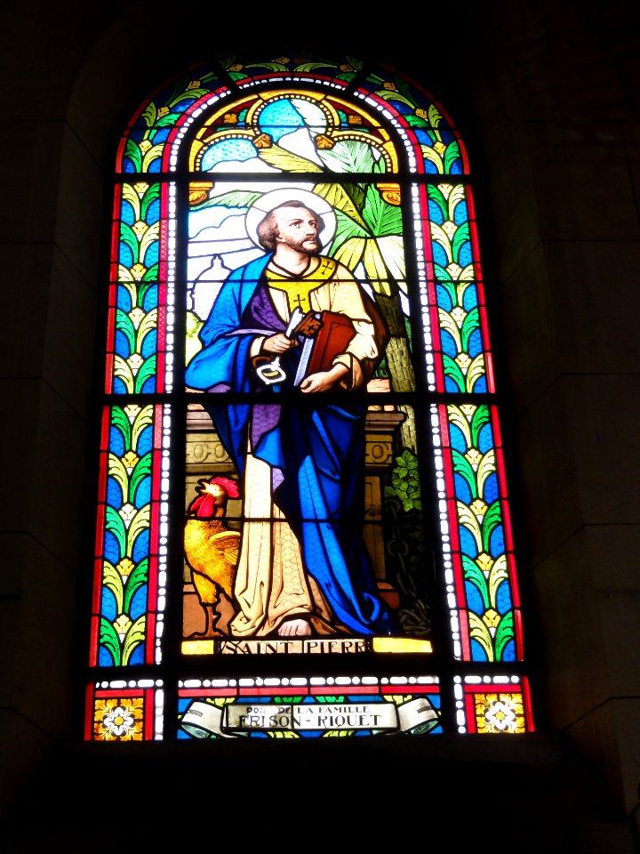 Beauvois-en-Vermandois (Aisne) église de l'Assomption, vitrail 03