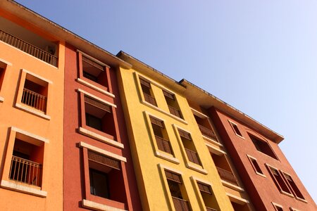 Orange construction architecture