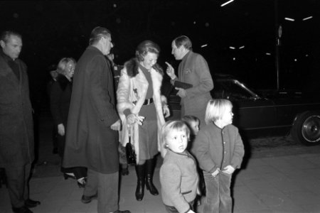 Beatrix en Claus met kinderen naar Lech, Beatrix met kinderen in de trein, Bestanddeelnr 925-4254