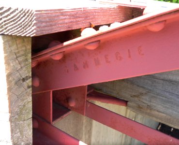 Beatrice water-park footbridge Carnegie inscription 2