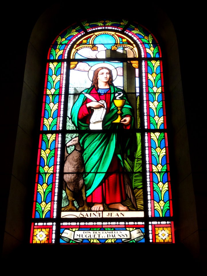 Beauvois-en-Vermandois (Aisne) église de l'Assomption, vitrail 01