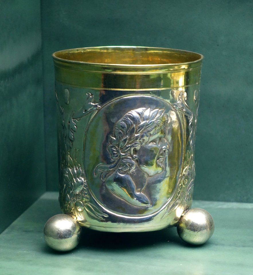 Beaker, Phillip Jakob IV Drentwett, Augsburg, Germany, c. 1600, silver - Fowler Museum - University of California, Los Angeles - DSC02640