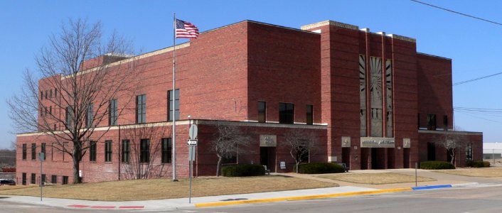 Beatrice, Nebraska Municipal Auditorium from SE 2