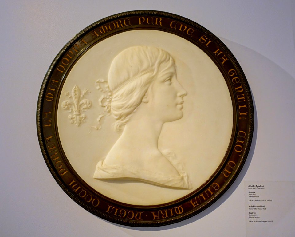 Beatrice by Adolfo Apolloni, Rome, before 1893, marble, bronze - Montreal Museum of Fine Arts - Montreal, Canada - DSC09331
