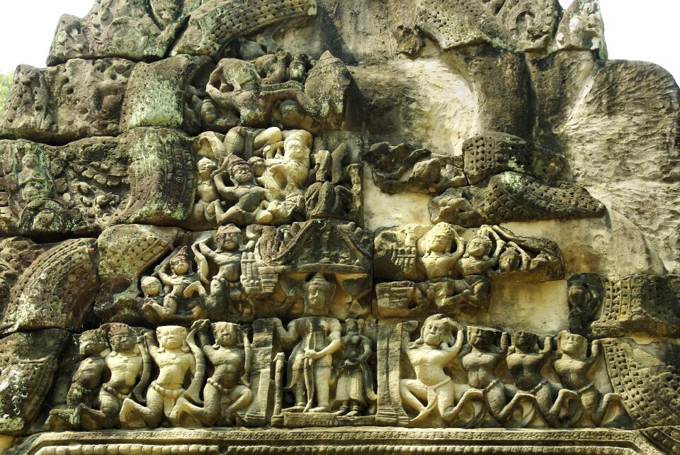 Bayon ruin bas-relief