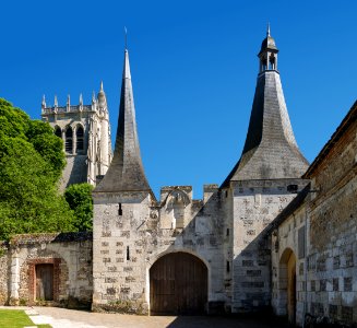 Bec Hellouin abbey main entrance