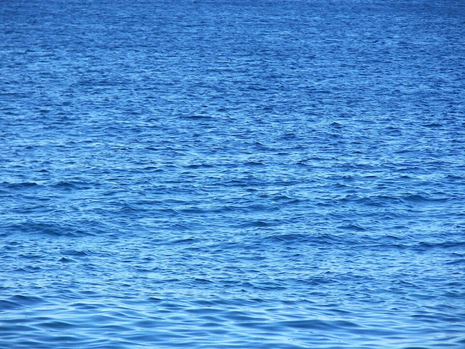 Water surface blue structure