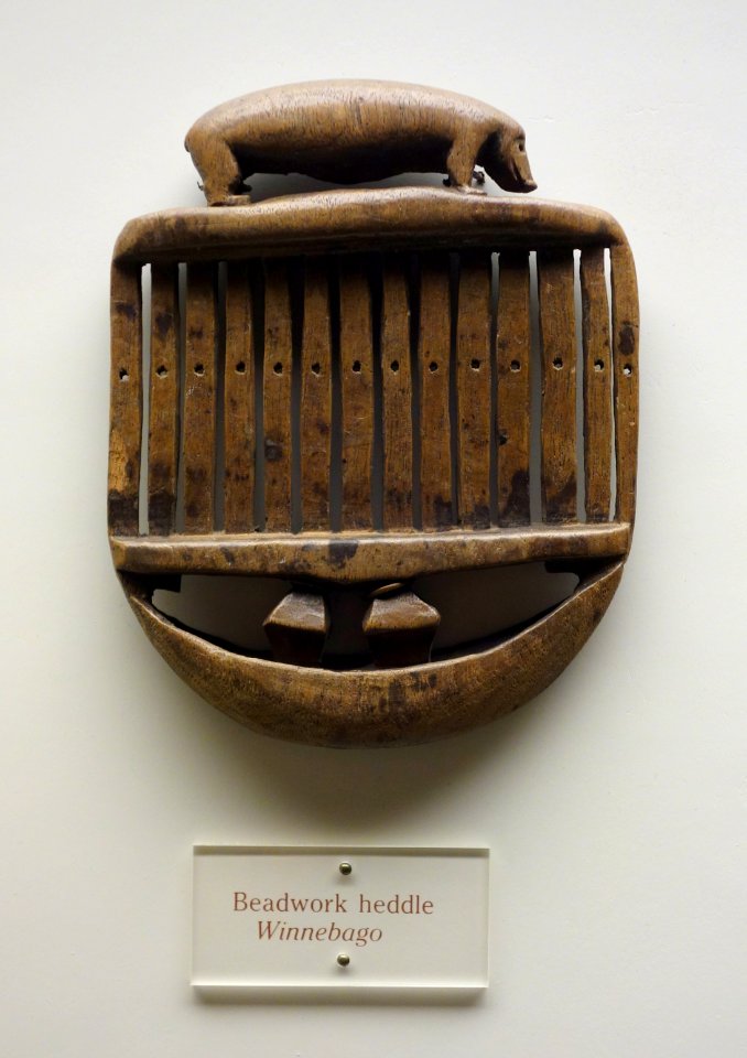 Beadwork heddle, Winnebago, undated - Wisconsin Historical Museum - DSC02948