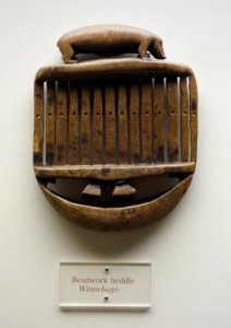 Beadwork heddle, Winnebago, undated - Wisconsin Historical Museum - DSC02948