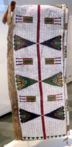 Beaded cover for a cradleboard, Sioux people, Honolulu Museum of Art